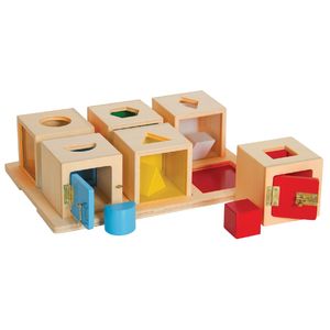 Guidecraft PEEKABOO LOCK BOXES SET OF 6