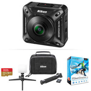 KeyMission 360 4K Action Camera & PowerDirector 15 Ultra Kit