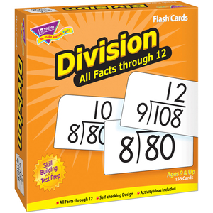 TREND Enterprises, Inc. Flash Cards All Facts 156/Box 0-12 Division