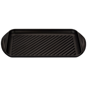 Enameled Cast Iron Extra-Large Double Burner Matte Black