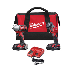 M18 Cordless 2-Tool Combo Kit - Impact Wrench & LED Work Light