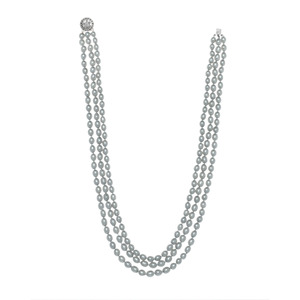 Dyed Champagne Color Genuine Rice Shape Freshwater Pearl Knotted Sterling Silver 17&quot; ~ 19&quot; Necklace