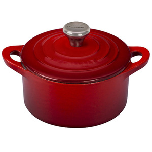 Enameled Cast Iron 1/3 Qt Mini Cocotte Cherry