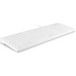 103 Key Full-Size USB Keyboard With Shortcut Keys for Mac (White)