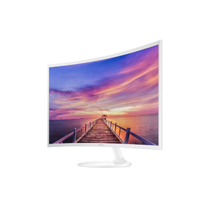 32" Curved LED Monitor Glossy White