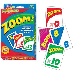 TREND Enterprises, Inc. Zoom!ª Multiplication Card Game, Bundle Of 2