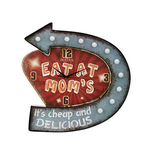 Moms Place Retro Lighted Wall Clock
