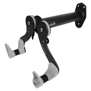 IBERA Bicycle Black Horizontal Wall Hanger, 45&#176; Adjustable Angle, Single Storage Wall Mount