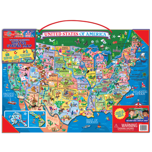 TS Shure Wooden Magnetic United States Map