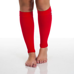 Remedy Calf Compression Running Sleeve Socks - Large/Red