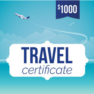 Online-Rewards travel voucher $1000