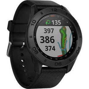 Approach S60 Golf Watch (Black with Black Band)