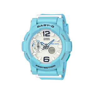 Ladies Beach Pastel Series Baby-G Ana/Digi  Watch Baby Blue