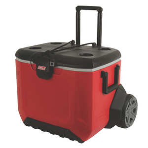 55-Quart Rugged A/T Wheeled Cooler Red