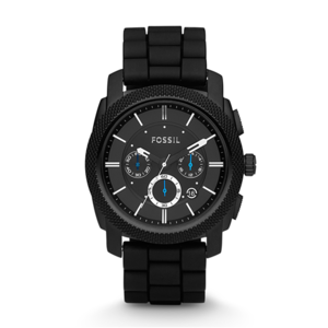 Fossil Men's Machine Chronograph Silicone Watch