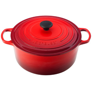 Enameled Cast Iron 9 Qt. Round French Oven Cherry