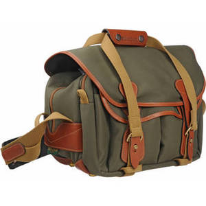 225 Shoulder Bag Sage Green with Tan Leather Trim