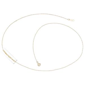 14k Yellow Gold Girls Rope Chain Pendant Necklace - 15 Inch