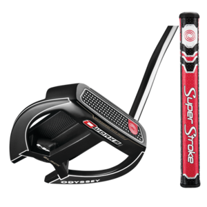 Odyssey O-Works Black 2-Ball Fang Putter with SuperStroke Grip