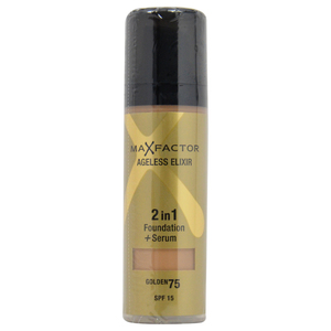 Max Factor Ageless Elixir 2in1 Foundation + Serum SPF 15 - # 75 Golden by  for Women - 30 ml Foundation + Serum