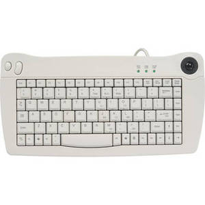 Wired Mini-Trackball Keyboard (White)