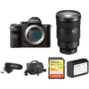Alpha a7S II Mirrorless Digital Camera with 24-70mm f/2.8 Lens and Rode VideoMic Kit