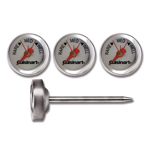 Set of Four Outdoor Grilling Steak Thermometers
