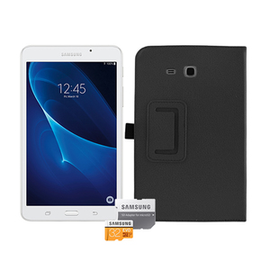 7" Galaxy Tab A 7.0 White w/ Cover and 32GB Micro SD