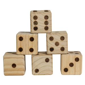 Large Wooden Outdoor Dice