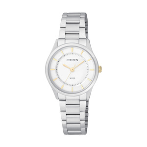 Ladies Corporate Exclusive Silver-Tone Stainless Steel Watch White Dial