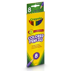 Crayola Colored Pencils, 8 Colors, Bundle Of 12