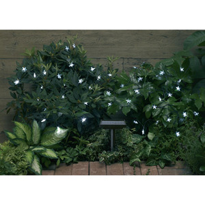 Solar String Lights - 30 LED White Stars